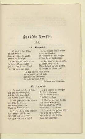 Lyrische Poesie