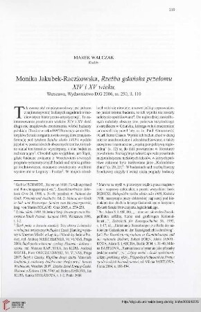 71: [Rezension von: Monika Jakubek-Raczkowska, Rzeźba gdańska przełomu XIV i XV wieku]