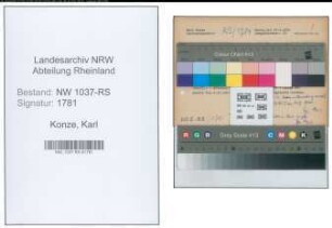 Entnazifizierung Karl Konze , geb. 03.06.1902 (Justizoberinspektor)