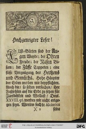 Hochgeneigter Leser !