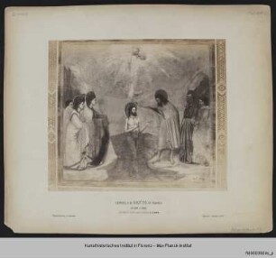 Leben Christi (obere Zone Nord bis Judasverrat) und Präfigurationen : Taufe Christi