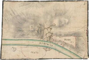 o. T. [Plan der Belagerung von Ofen (Buda)]