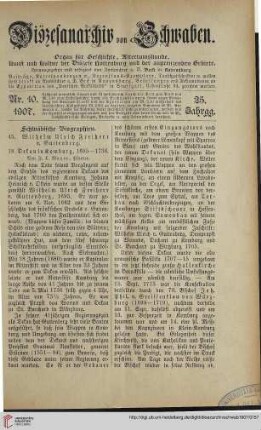 25: Schwäbische Biographien : Wilhelm Ulrich Freiherr v. Guttenberg, 18. Dekan in Komburg, 1695-1736, [1]