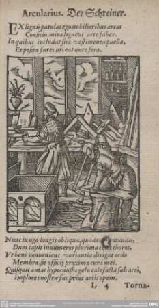 Arcularius. Der Schreiner.