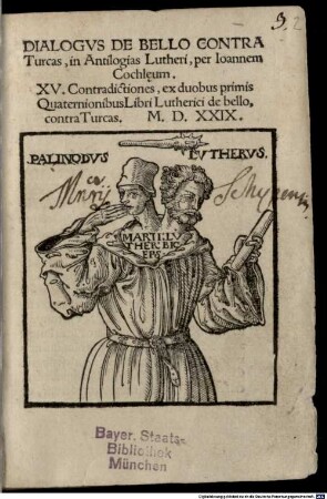 Dialogus de bello contra Turcas in Antilogias Lutheri