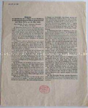 Sonderdruck mit dem Wortlaut der Ansprache zur Eröffnung der Kriegsausstellung des Roten Kreuzes Württemberg
