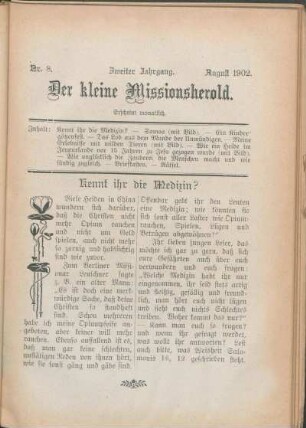 Nr. 8. Zweiter Jahrgang. August 1902.
