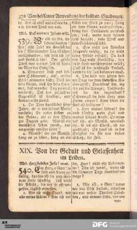 XIX. Von der Gedult und Gelassenheit im Leiden.