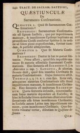 242-279, Quaestionum. Quaestinculae.