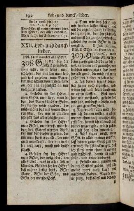 232-247, XXII. Lob- und Danck-Lieder
