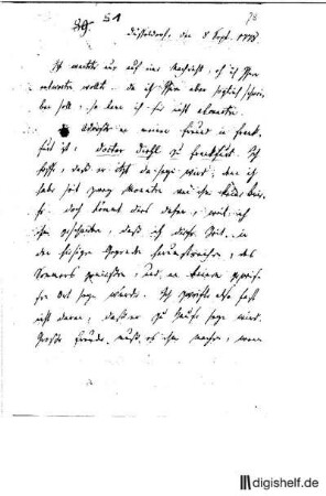 51: Brief von Wilhelm Heinse an Johann Wilhelm Ludwig Gleim