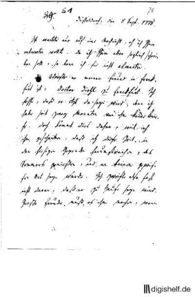 51: Brief von Wilhelm Heinse an Johann Wilhelm Ludwig Gleim