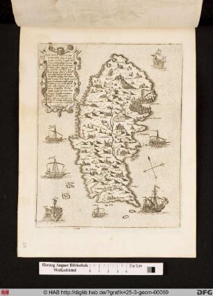 Landkarte von Rhodi/Rodos/Rhodes und Umgebung.