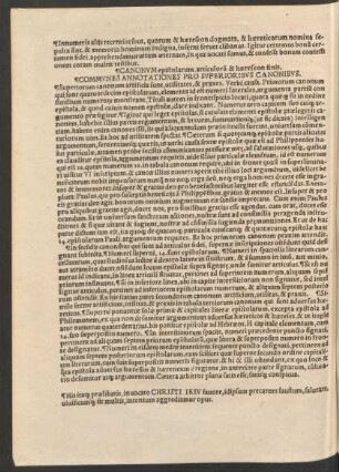 Communes Annotationes Pro Superioribus Canonibus.