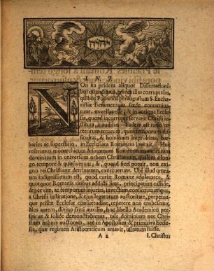 Novitatem regiminis monarchici in ecclesiam universam, Dissert. I.