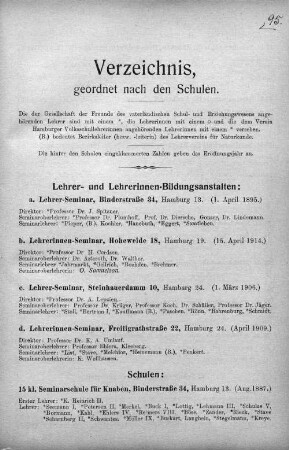 Lehrer- und Lehrerinnen-Bildungsanstalten.