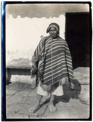 Quechua-Indianer aus Tarabuco in ursprünglicher Tracht