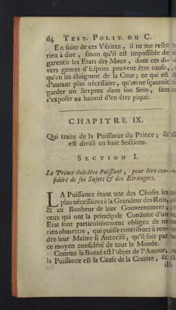 Chapitre IX. Qui traite de la Puissant ...