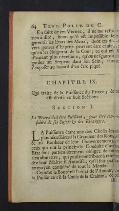 Chapitre IX. Qui traite de la Puissant ...