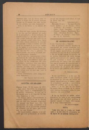 De administración
