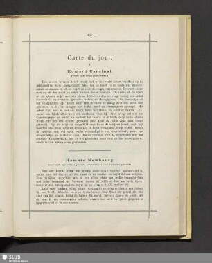 Carte du jour