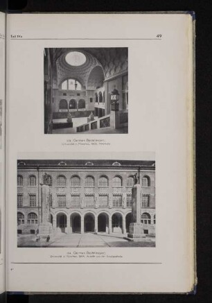 134. Universität in München. 1908. Ansicht von der Amalienstraße