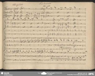 Terzett mit Chor (fl, tr, timp)