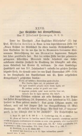 321-324 Zur Geschichte des Kreuzoffiziums