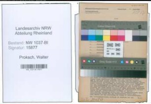 Entnazifizierung Walter Proksch , geb. 31.05.1896 (Arbeiter)