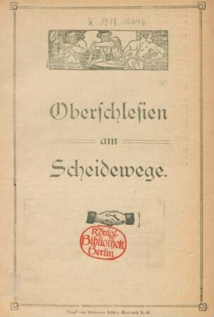 Oberschlesien am Scheidewege