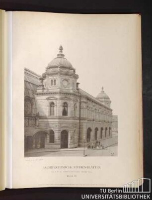 Serie I. No. 18. Stadtbahnhof Alexanderplatz. Nördlicher Vorbau. Berlin.