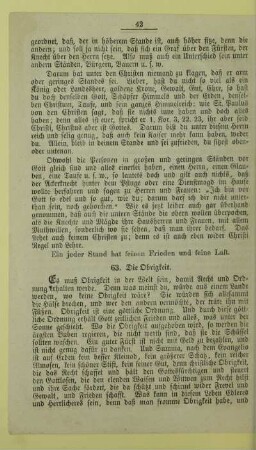 63. Die Obrigkeit