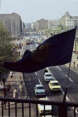 Berlin-Mitte, Friedrichstraße. Blick von der von der Weidendammer Brücke