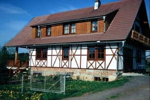 neu erbautes Fachwerkhaus