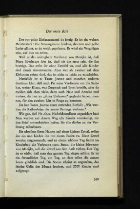 Der erste Ritt