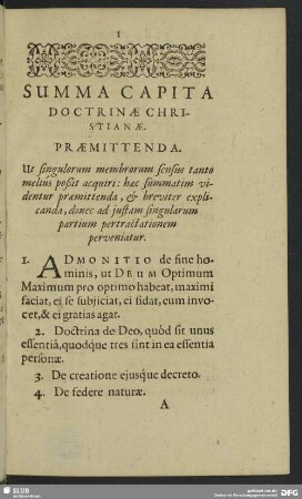 Summa Capita Doctrinae Christianae