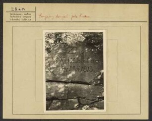 Gedenkstein der Schlacht von 1813 bei Kreckwitz. : Pomjatny kamjeń bitwy z lěta 1813 pola Krakec.
