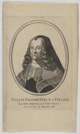 Bildnis der Amalie Elisabeth, Landgräfin von Hessen-Kassel