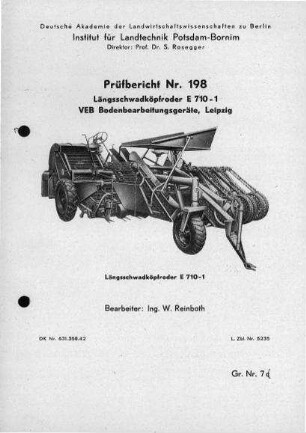 Längsschwadköpfroder E 710 - 1