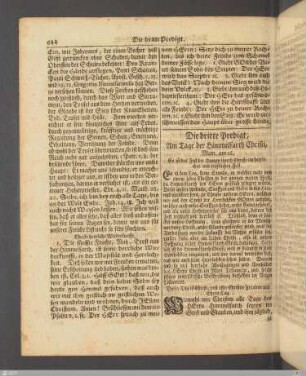 Die dritte Predigt am Tage der Himmelfarth Christi.