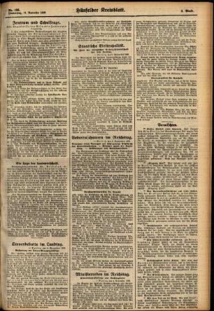 Zweite Ausgabe vom Donnerstag, den 11. November 1926.