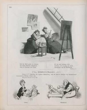 "Das Malweib" "Illustrirte Annonce"