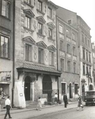 Warschau. Altstädtischer Markt (Rynek Starego Miasta). Patrizierhäuser an der Südseite