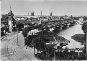 "Straßburg i. Els."- Die Rheinbrücke