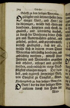 Gebether zu den heiligen Gottes.