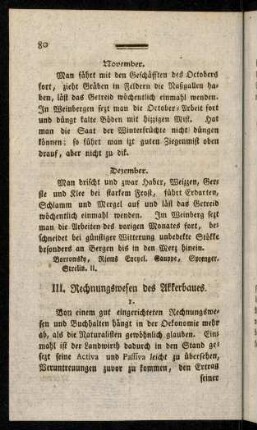 80-81, III. Rechnungswesen des Akkerbaues