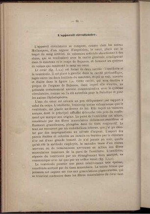 L' appareil circulatoire.