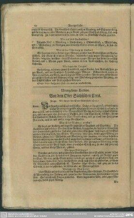 Neunzehnte Lection. Von dem Ober Sächsischen Creis