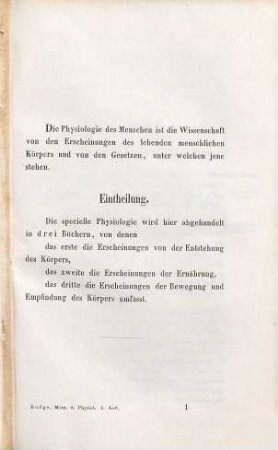 Memoranda der speciellen Physiologie des Menschen : ein Leitfaden für Vorlesungen und zum Selbststudium : mit 10 Kupfertafeln