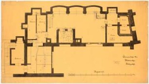 Wohnhaus mit Volkskaffeehaus Chausseestraße, Berlin: Grundriss UG, Küche 1:25